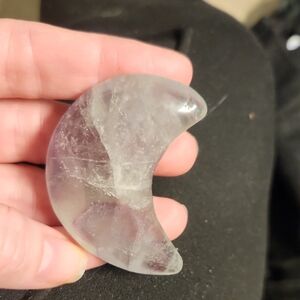 Moon-Shaped Crystal Stone